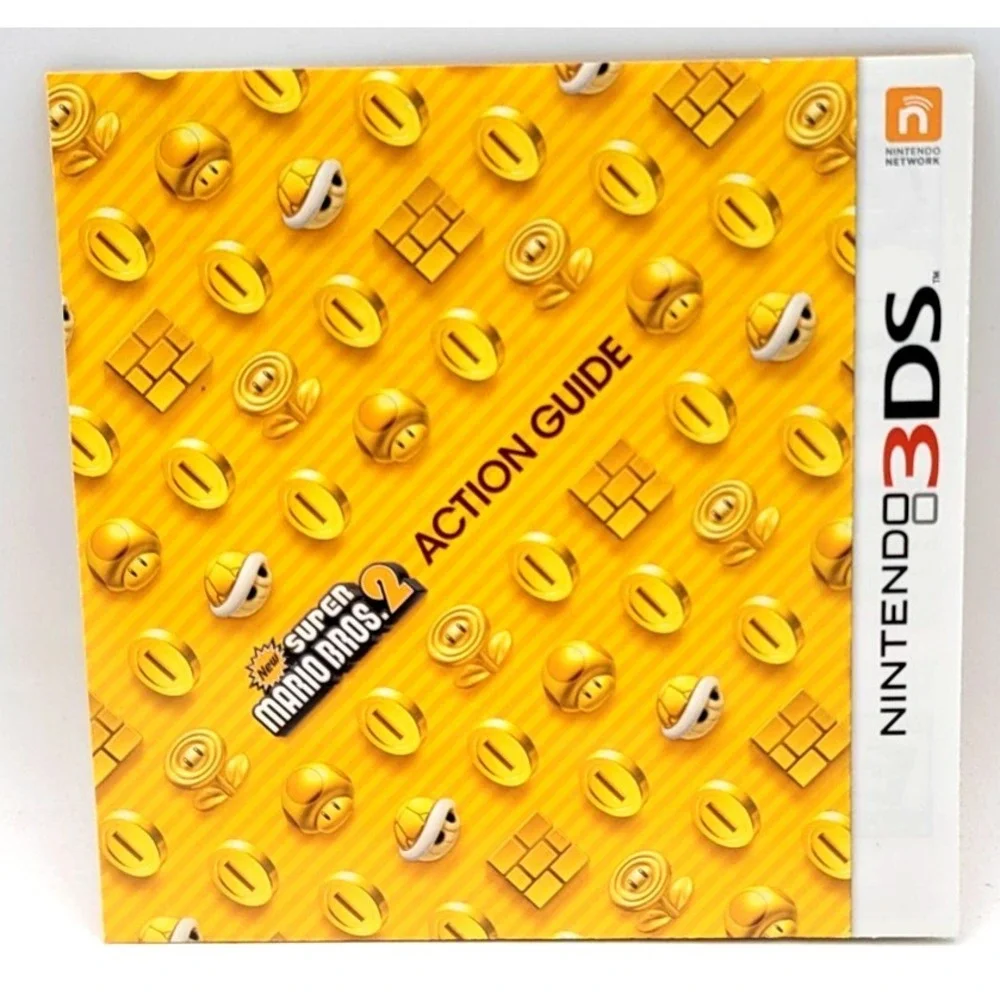 New Super‎ Mario Bros 2 Action Guide Nintendo 3DS 3 DS Instruction Manual Only